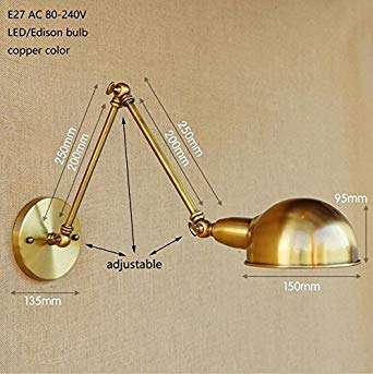 Buy Bloomerang Loft Long Swing Arm Industrial Brass Adjust Wall Lamp Sconce E27 Wall Lights For Bedroom B Features Price Reviews Online In India Justdial Great savings & free delivery / collection on many items. justdial