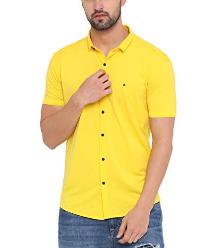 mens slim fit half sleeve shirts