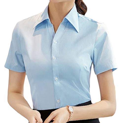 women's button down dress shirts short sleeve