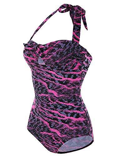 Buy Kky S 3xl Women One Piece Halter Low Cut Leopard Print Beachsuit Swimwear Features Price Reviews Online In India Justdial