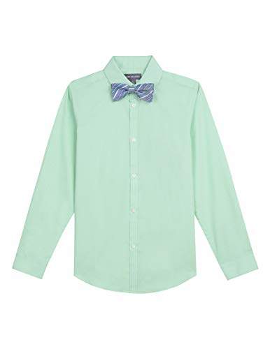 Buy Van Heusen Boys Big Long Sleeve Dress Shirt And Bow Tie Set Solid Mint 10 Features Price Reviews Online In India Justdial