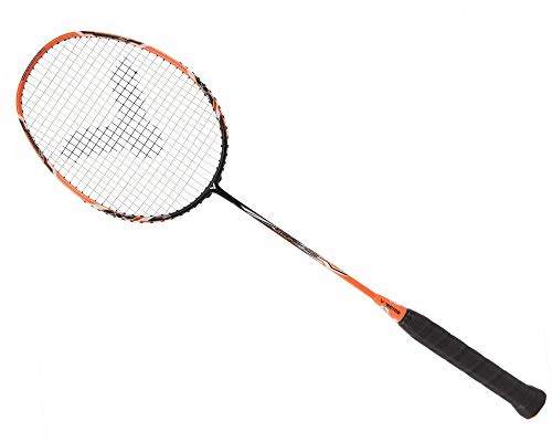 strung badminton racket