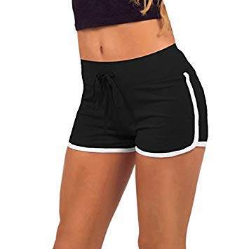 ladies elastic waist shorts