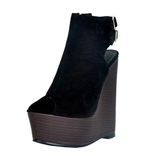 black party sandals