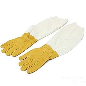Professional Beekeeping Beekeeping Gloves Goatskin with Vented Long Sleeves Tool