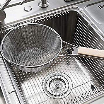 Buy Optional 3 Sizes Kitchen Strainer Fine Mesh Stainless Steel Strainers Home Colander Quty Food Colander Heavy Duty Handle Features Price Reviews Online In India Justdial