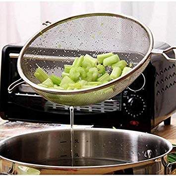 Buy Mesh Strainer Flour Sifter Sieve Colander Stainless Steel Wire Oil Strainer Kitchen Baking Cooking Tools Food Filter Features Price Reviews Online In India Justdial