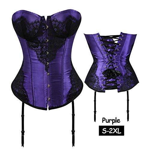 Buy Hitsan Women S Lace Up Boned Overbust Steampunk Corset Bustier Waist Training Bodyshaper Corselet Cosplay Clubwear Tops Color Purple Size L Features Price Reviews Online In India Justdial You'll receive email and feed alerts when new items arrive. justdial