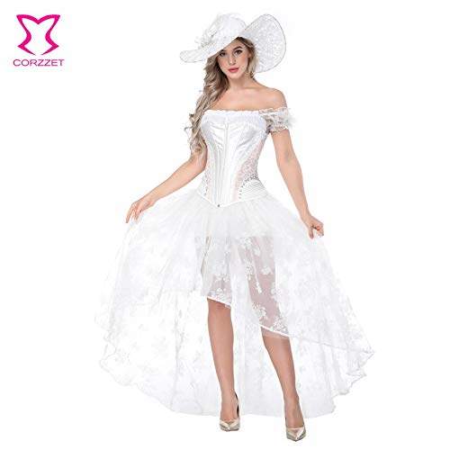 Buy Hitsan Corzzet Women S Retro Victorian Gothic Corset Dress