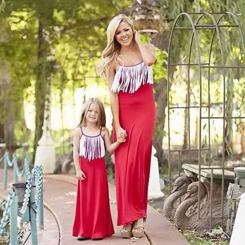 matching girls dresses
