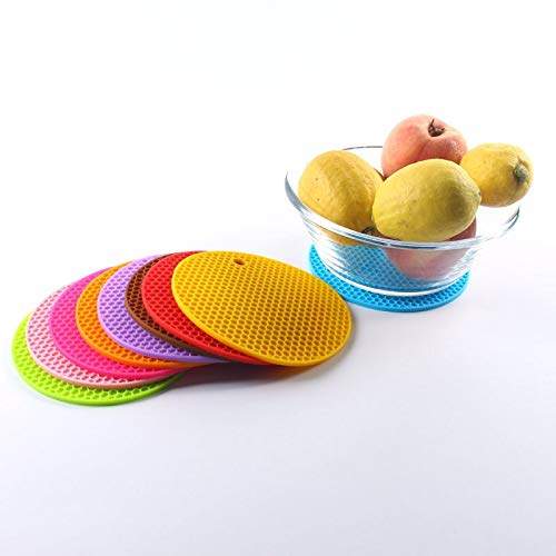 Pinkdose Small Silicone Heat Resistant Mat Round Table Mats Cellular Colorful Pad Anti Scald Red S Features Reviews In India Justdial Pinkdose Small Silicone Heat, Round Red Table Mats