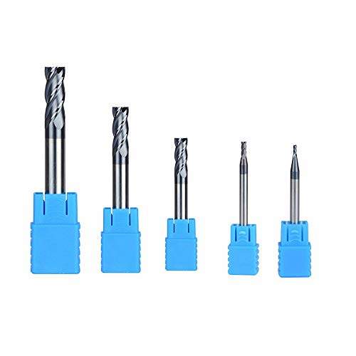 4-Flute Flattened Head Milling Cutters 5pcs//lot D4-4-100 Tungsten Steel End Mills Carbide End mills HRC45 With Straight Shank