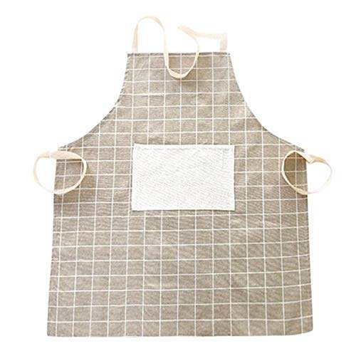 Buy Cooking Aprons Restaurant Kitchen Apron Cotton Dress Unisex Dining Barbecue Pocket Bib Apron For Women Men 5o1127 Apron C Features Price Reviews Online In India Justdial