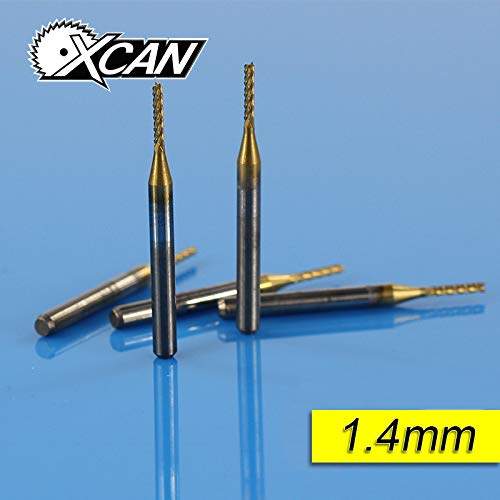 5Pcs 0.5-3.175mm End Mill Thread Cutter Drill Bit Milling Tool Straight Shank