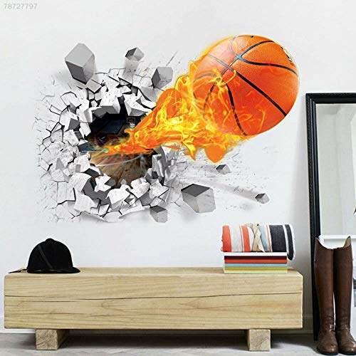 Electroprime B914 3d Basketball Removable Wall Stickers Home Living Room Decor Bedroom Decals Features Reviews In India Justdial Living Room Decor Bedroom Decals, Room Decor Decals