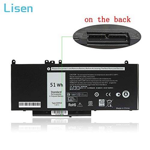 Buy Lisen G5m10 Laptop Battery For Dell Latitude E5450 E5470 E5550 Notebook 15 6 Features Price Reviews Online In India Justdial