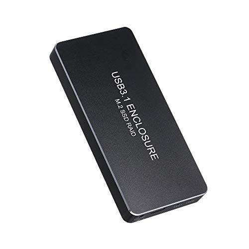 Buy Festnight Usb3 1 Type C To 2 Ports Ngff M 2 Ssd Raid Enclosure With Raid Raid0 Raid1 Or Pm Black Silver Features Price Reviews Online In India Justdial