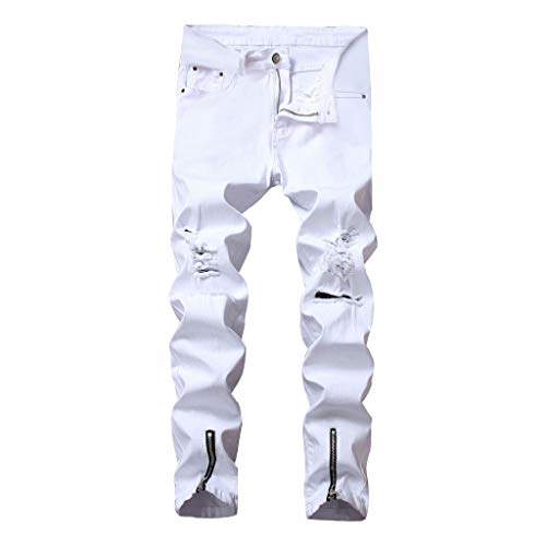 white biker pants