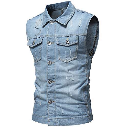 vintage denim waistcoat