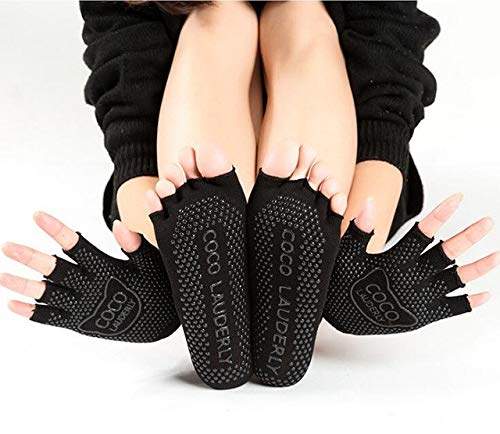 yoga socks and gloves