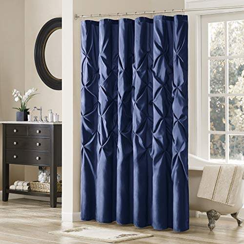 Madison Park Laurel Navy Shower Curtain Solid Transitional Curtains For Bathroom 72 X Deep Blue Features Reviews In India Justdial Madison Park Laurel Navy Shower, Navy Shower Curtain