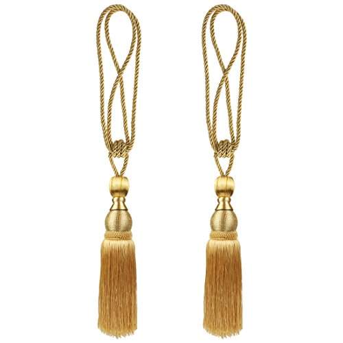 Andux 1 Pair Curtain Tie Back Tassel Rope Tiebacks For Home Decoration Clgq 02 Golden Features Reviews In India Justdial Andux 1 Pair Curtain Tie Back, Gold Curtain Tie Backs