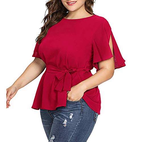 red short sleeve shirt womens