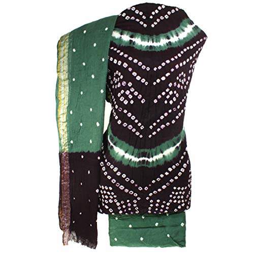 silk bandhani dress material online