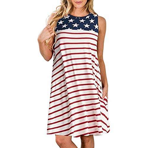 women's american flag dress