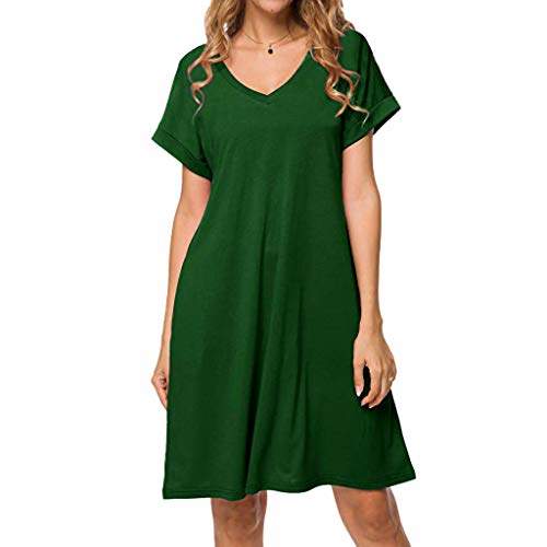 plain green t shirt dress