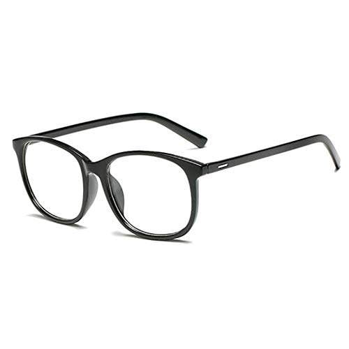 clear lens glasses black