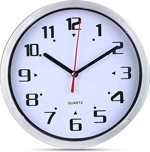 Buy ADONAI Analog Round Wall Clock (Deewar Ghadi) Solid Print Standard Size  - 20x3 cm, White, Features, Price, Reviews Online in India - Justdial