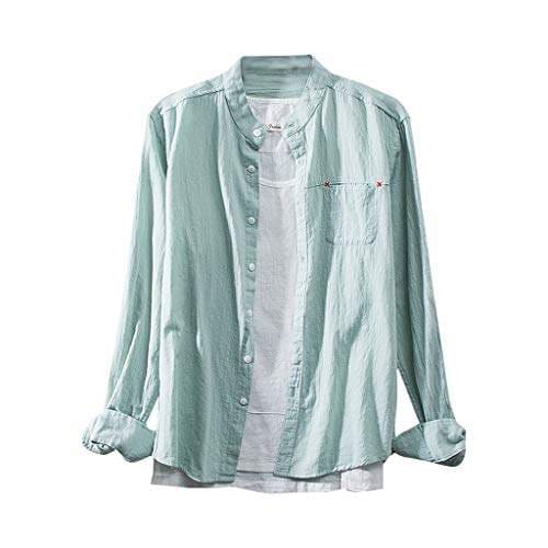 Rosatro Men Full Sleeve Shirt Fashion Cotton Linen Solid Long Sleeve Regular Fit Casual Shirts Tops Army Green Rosatro Men Full Sleeve Shirt Fashion Cotton Linen Solid Long Sleeve Regular Fit Casual Shirts Tops Army Green