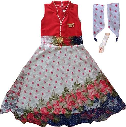 red frock for 5 year girl