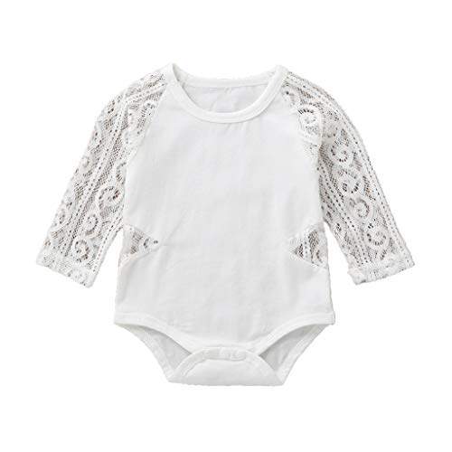 long sleeve lace baby onesie