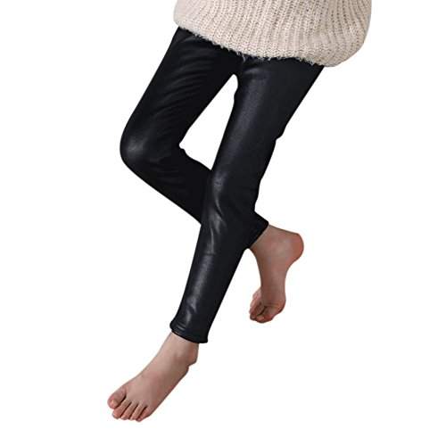 girls black velvet pants