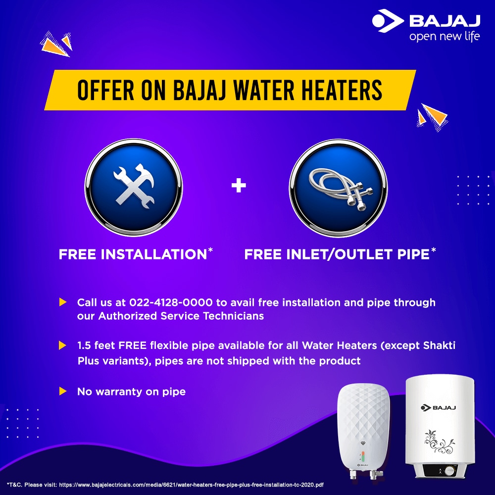 Bajaj Caldia Storage Water Heater - 10 ltr in Hyderabad at best price by  Vijetha Supermarket - Justdial