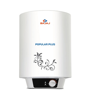 Bajaj Popular Plus 15-Litre Vertical Storage Water Heater (White