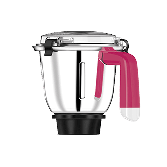 Bajaj Hexagrind 600-Watt Mixer Grinder with Jars (White/Red) in
