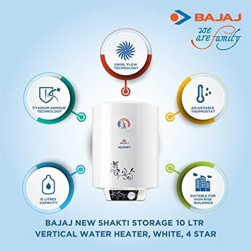 New Shakti Gas Geyser Bajaj Company Bajaj NEW SHAKTI STORAGE 10
