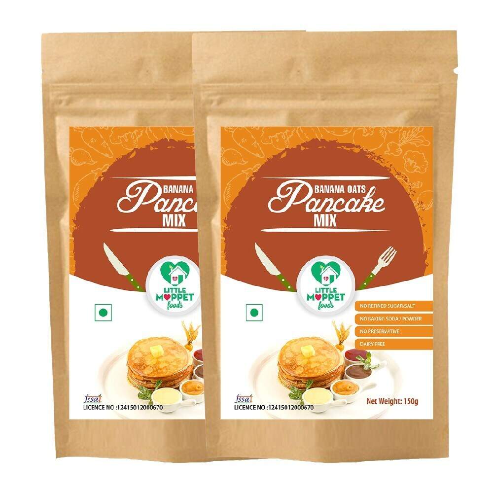 Banana Oats Pancake Mix Super Saver Pack [2 Packs – 150g Each] in