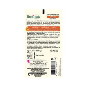 Banjara's Multani Mitti Orange Face Pack 50gms (Tube) in