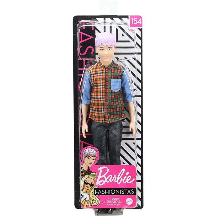 Barbie Ken Fashionistas 154 Doll with Sculpted Purple Hair