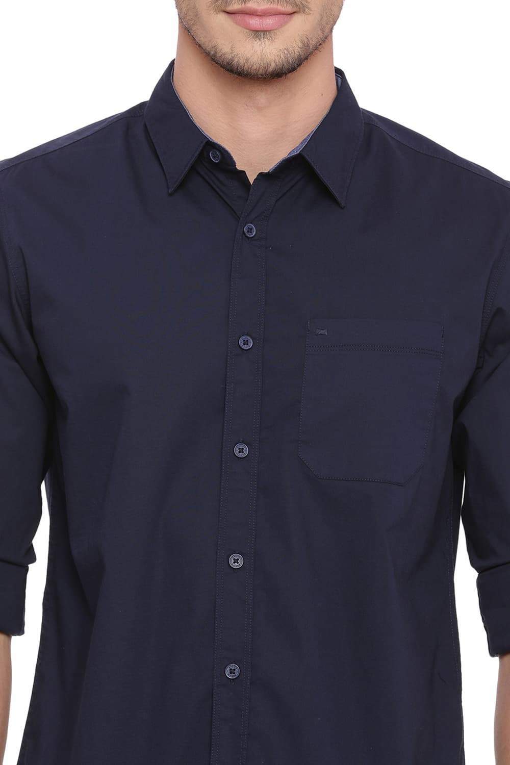 basics slim fit shirts