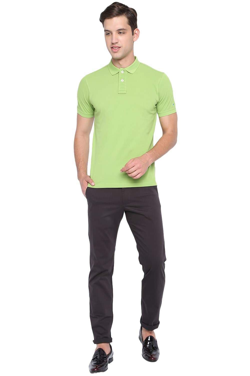 parrot green polo t shirt