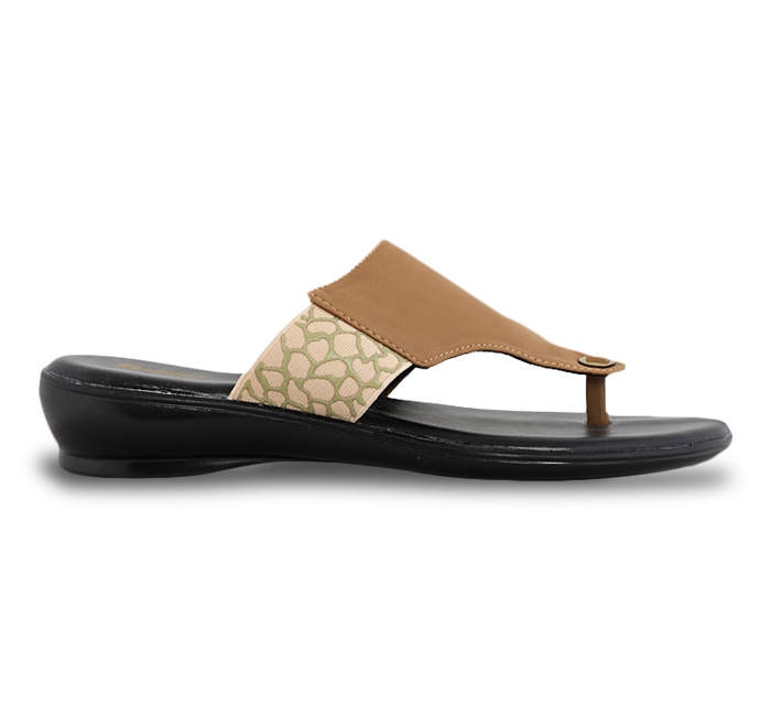 Bata Beige Flat Chappals For Women (F671802100, Size:5) in