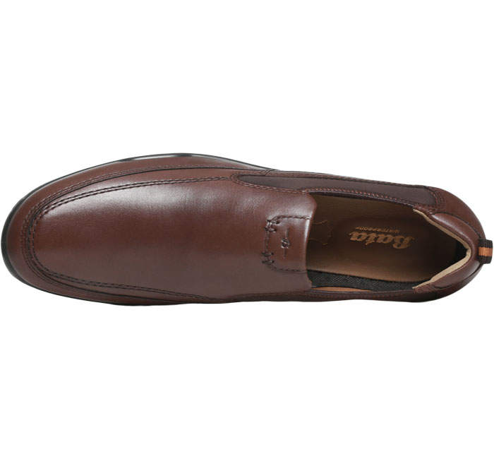 Bata BROWN CASUAL SLIP ON SHOES FOR MEN (F854462800, Size:7) in