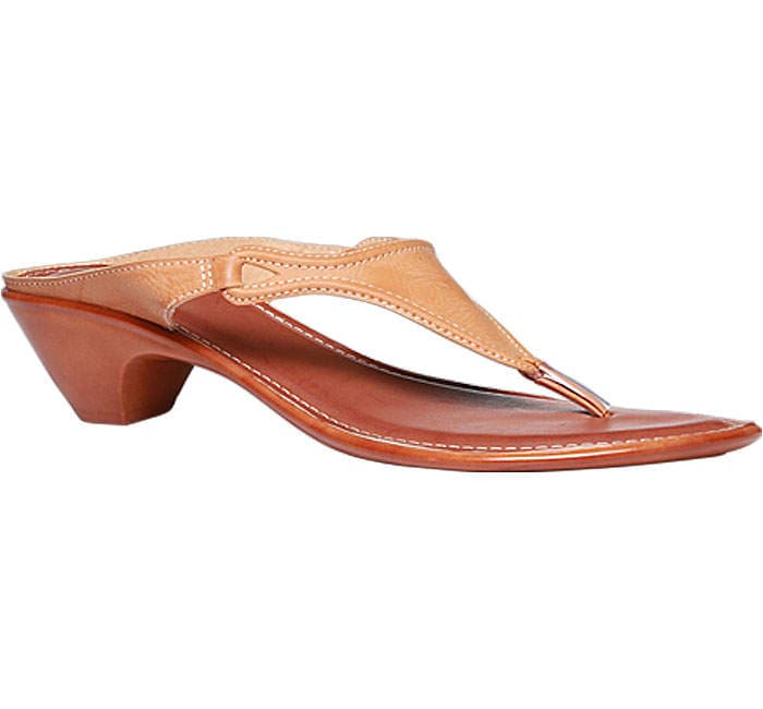 Bata Brown Heel Chappals For Women (F671707400, Size:6) in Goa at