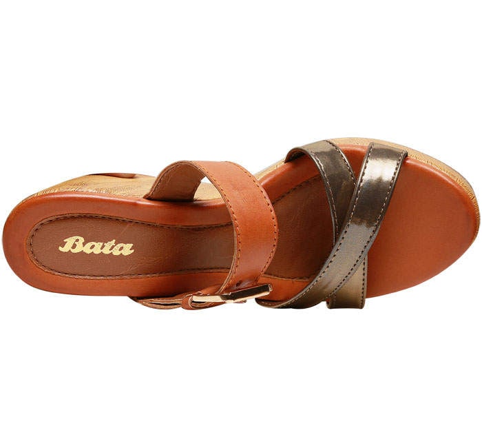Bata Brown Wedges For Women [4] in Delhi at ₹ 1,234 ₹ 1,299 by