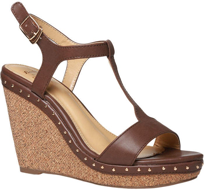 Bata Insolia Brown Wedge Heel Sandals For Women [5] in Delhi at